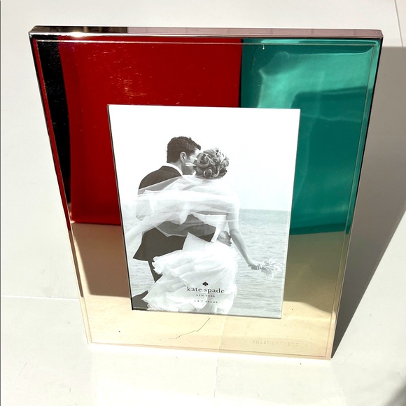 Kate Spade Lenox Mirrored Toast of the Town Picture Perfect Frame 5x7 in box - Picture 1 of 11